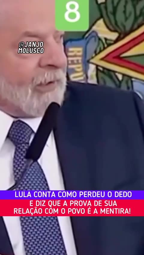 LULA PERDI O DEDO DUAS VEZES .