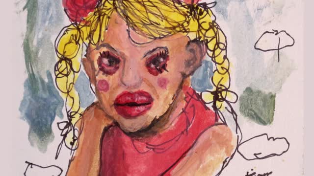 terrible drawing of britney spears | bad art club | beautiful painting | tiger picasso