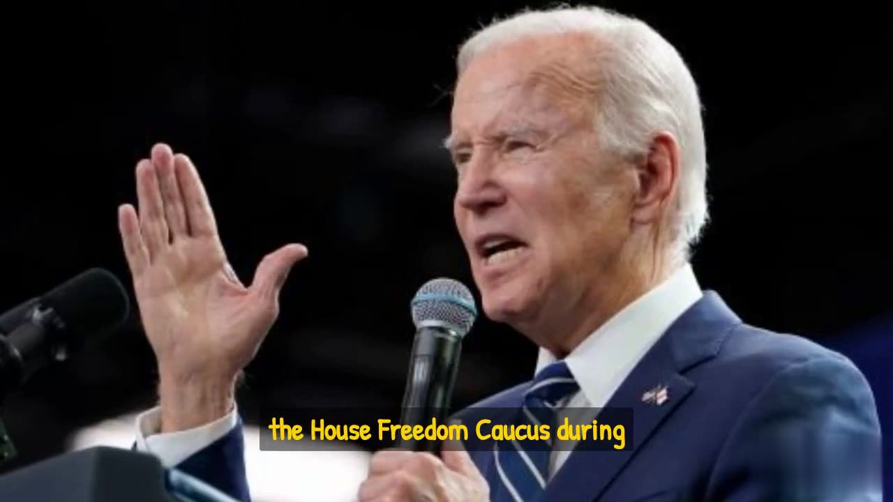 Biden goes after Freedom Caucus in remarks on economy