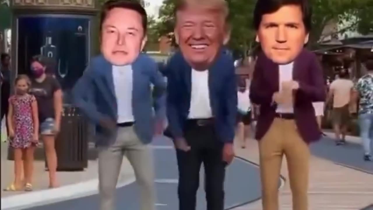 "Stayin Alive" FT Donald Trump Elon Musk And Tucker Carlson