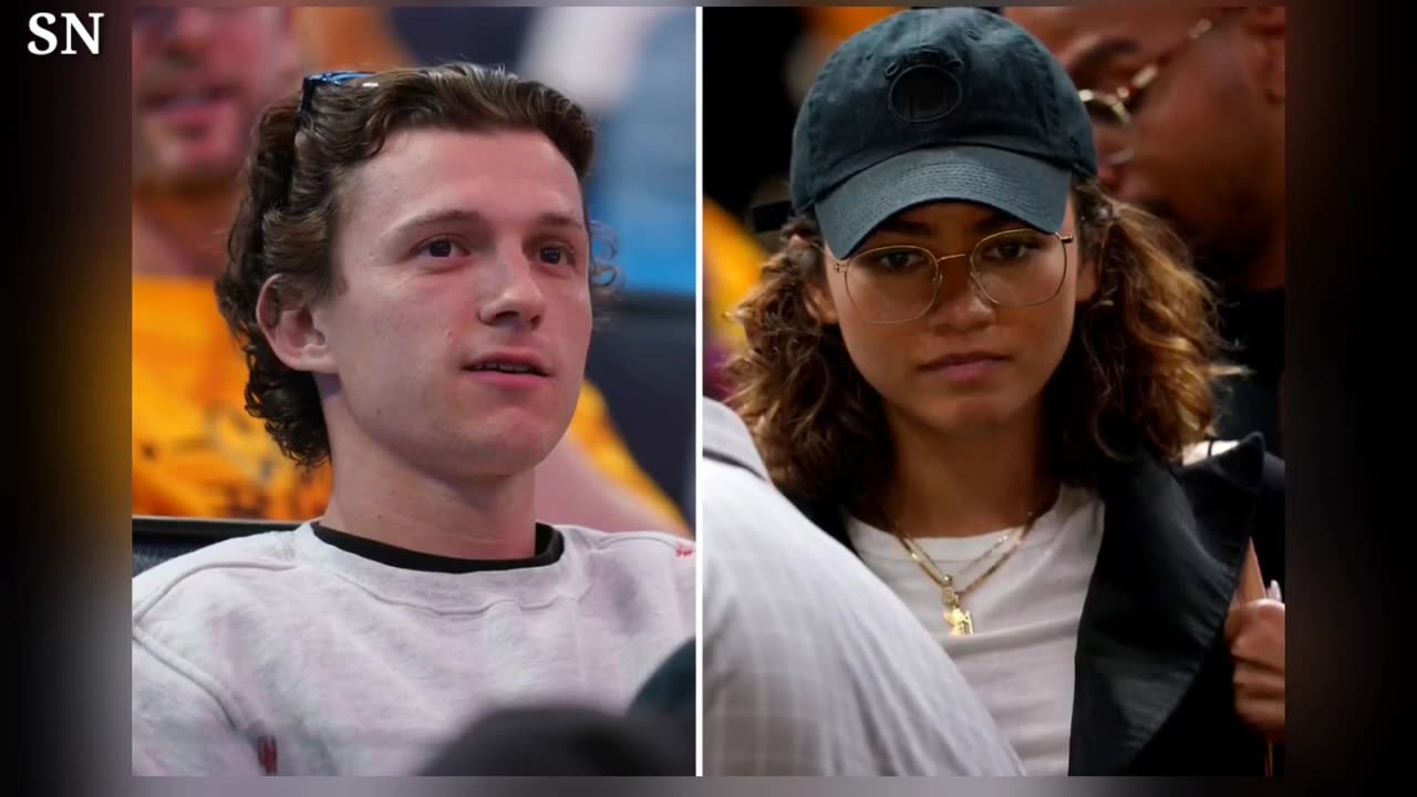 Zendaya and Tom Holland Show off Basketball Skills While Visiting Oakland School