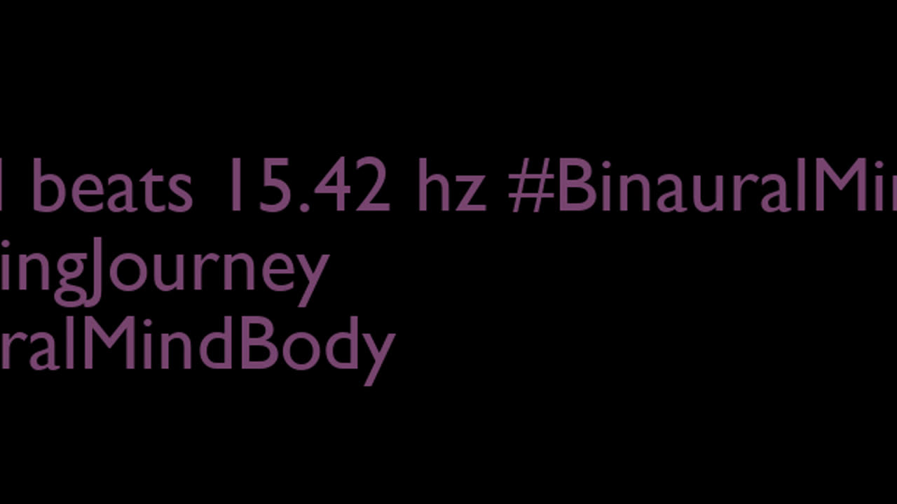 binaural_beats_15.42hz_AudioSphereMindBalance RelaxYourMind BlackScreen