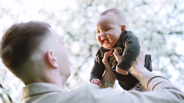 Father And Child Having Happy Moments