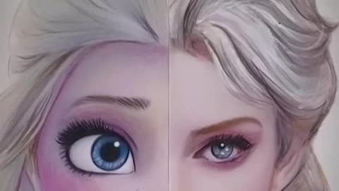 I tried to paint Elsa as a REALISTIC GURL