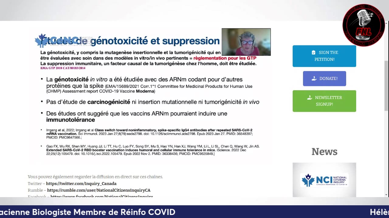 COMMISSION D’ENQUÊTE NATIONALE CITOYENNE Audiences de la CeNC à QUÉBEC du 12 mai - partie 1