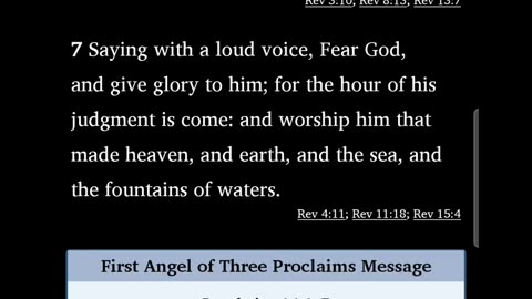 Morning Prayer 243: Revelation 14:6-7