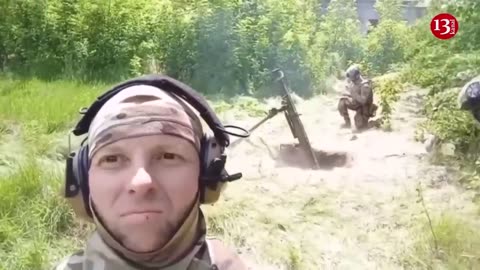 The footage of fighters of the "Free Russia" legion advancing with vehicles on the roads of Belgorod