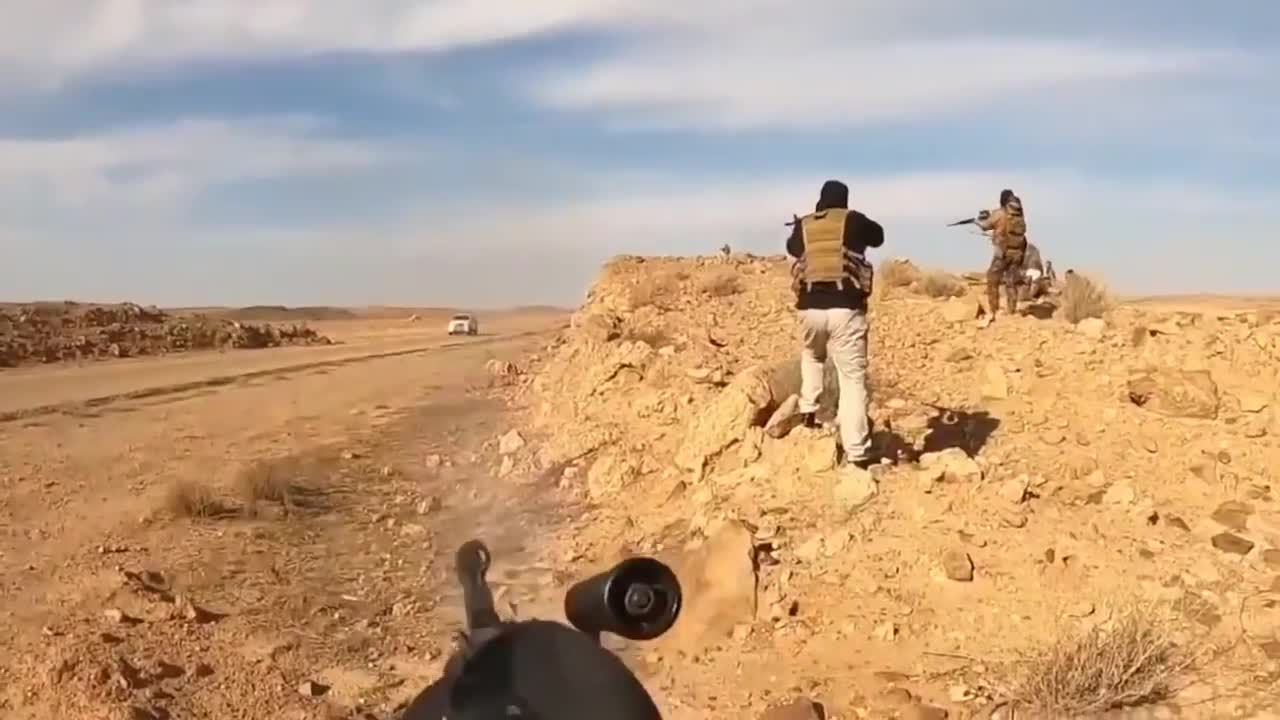 Speeding ISIS Truck Ambushed At Close Range _ Full Version in Description