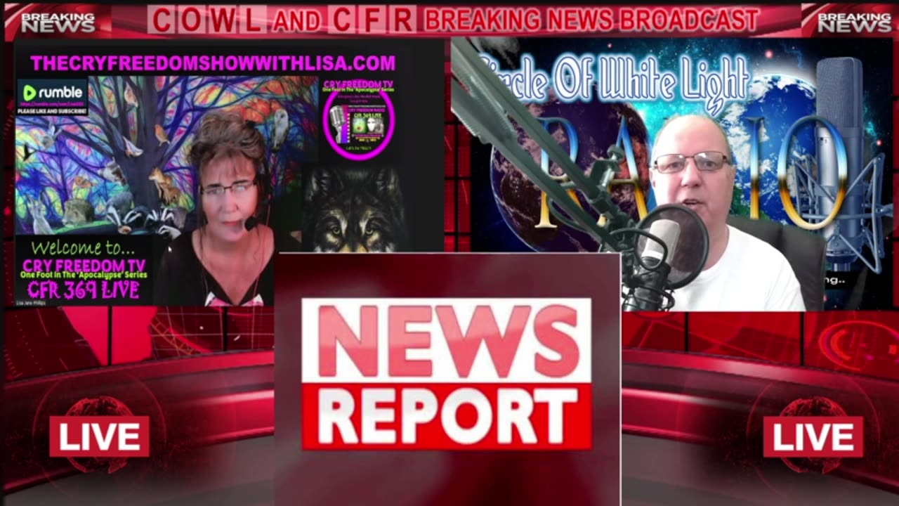 WWW.THECRYFREEDOMSHOWWITHLISA.COM News Update #4 Sept 8th 2023 ALAN & LISA New Format🐺