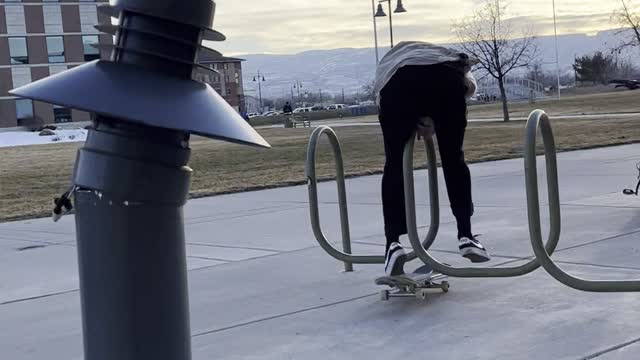 Skateboarder Really Crushes It