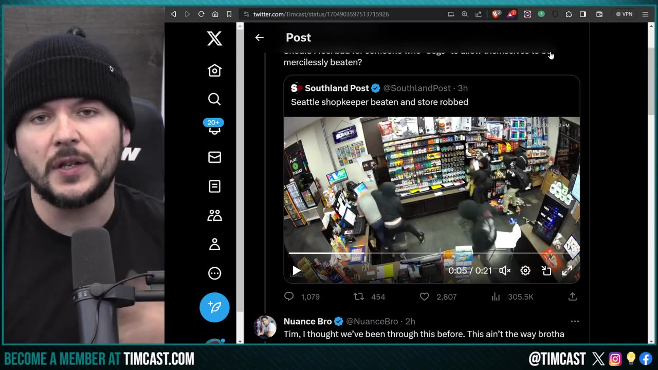 INSANE Video Of Seattle Robbery Sparks Debate Over Defending Democrat Voters Over Failed Policies