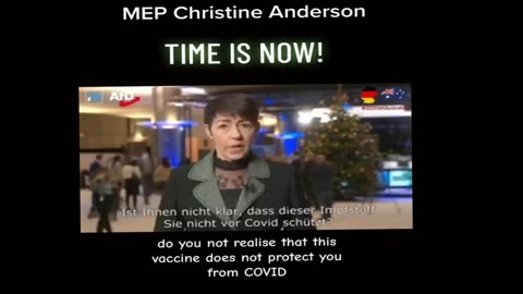 MEP Christine Anderson - Warning to the World