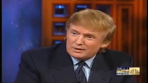 Donald Trump Meet the Press October 24, 1999 with Tim Russert