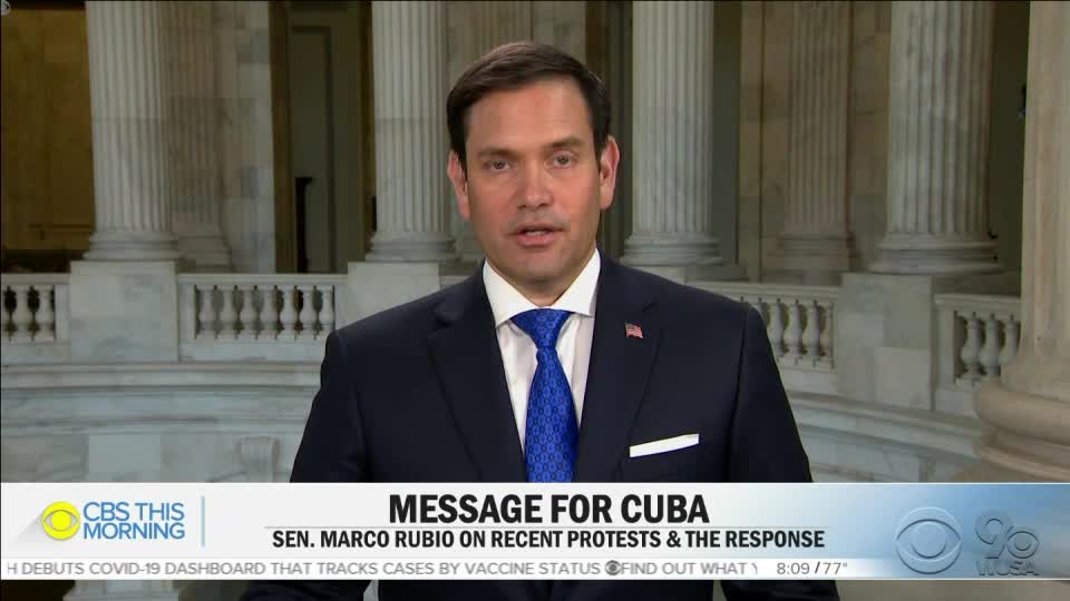 Sen Rubio Joins CBS This Morning to Talk Cuba, COVID-19, and the Democrats' Infrastructure Show Bill