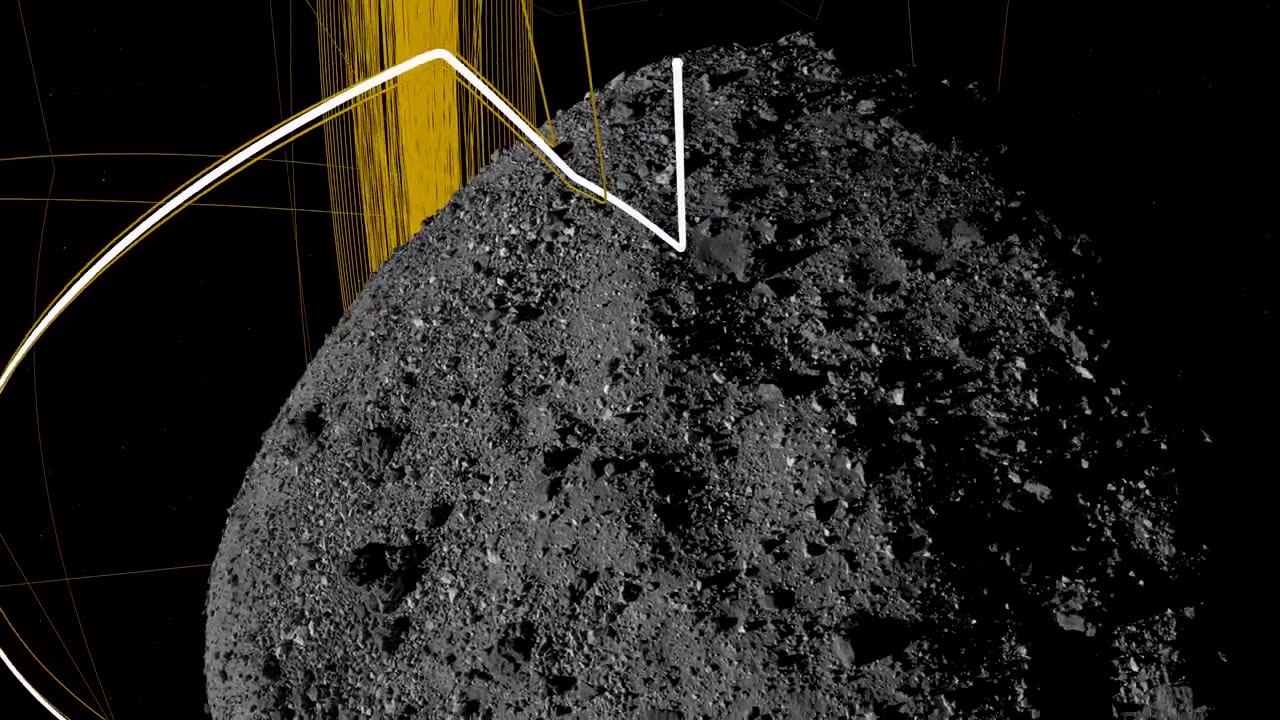 OSIRIS-REx Slings Orbital Web Around Asteroid to Capture Sample 4K