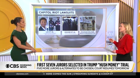 First 7 jurors seated in Trump "hush money" trial