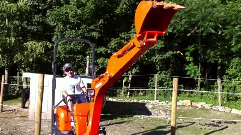 Jims Excavator #3 - Daniel trying out Gramps new excavator.