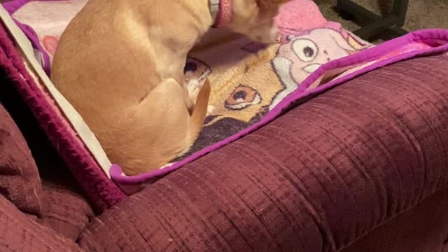 Holley and her ritual.