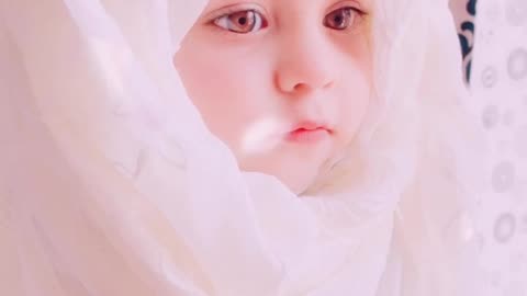 Muslim hijab baby