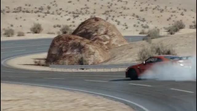 nice car on the track