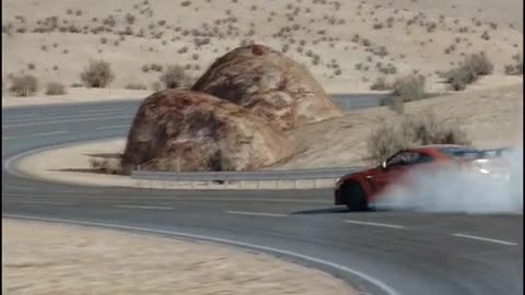 nice car on the track