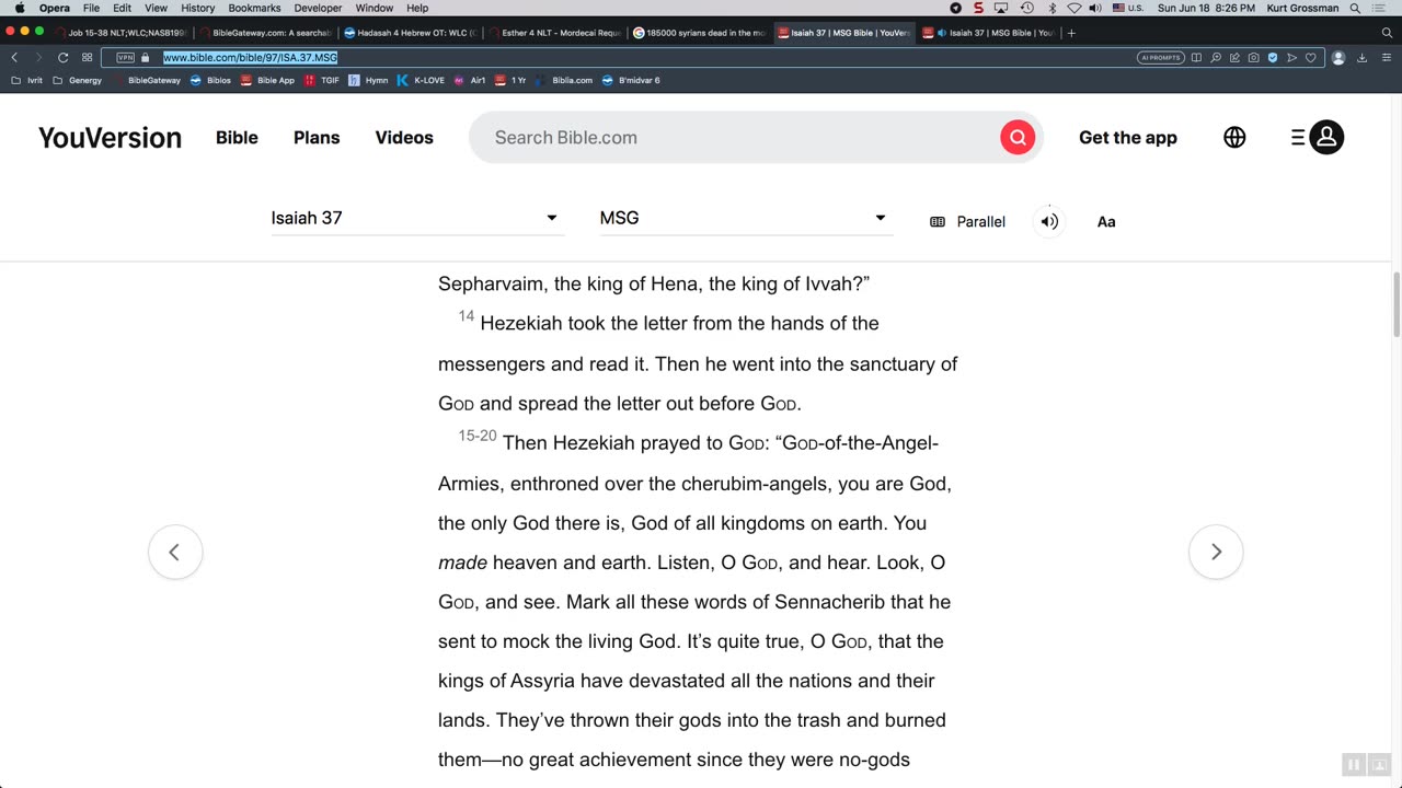 Hezekiah Prayed God Wiped Out Israel's Enemies