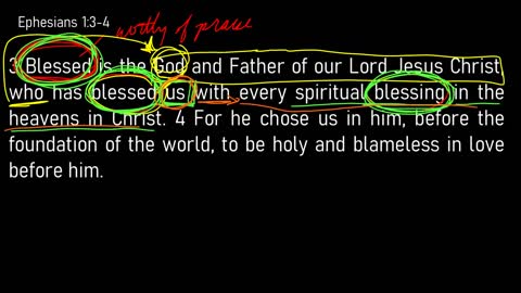 Ephesians 1:3-6 // The Sovereign Election of God