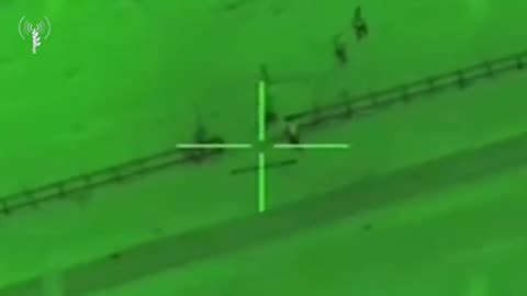 ootage showing IAF engaging Hamas terrorists at the Israel-Gaza border.