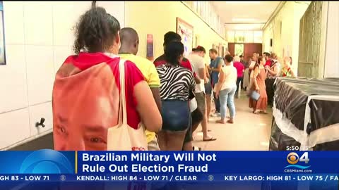 Brazilian Military Will Not Rule Out The Possibility Of Election Fraud