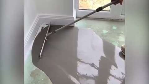 Watch this floor painting