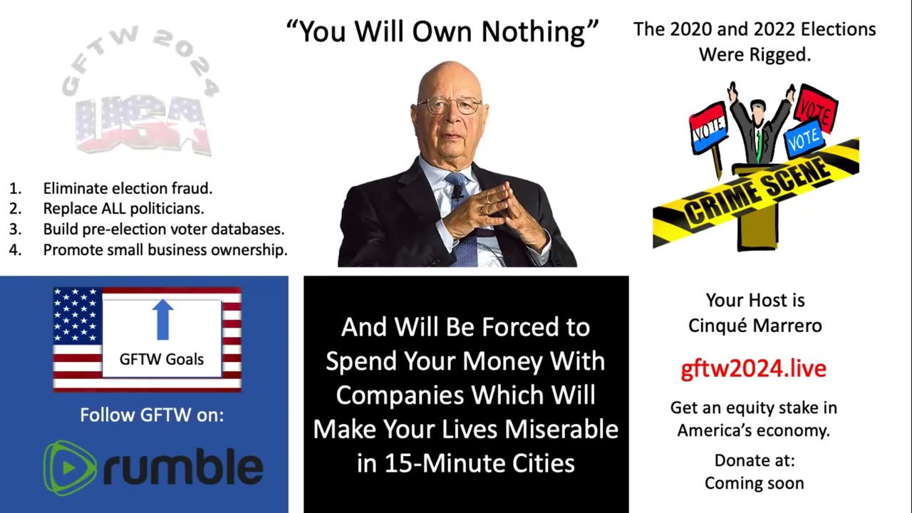 New Klaus Schwab: You Spend Money with Certain Companies and Profits Will Be Used Against You