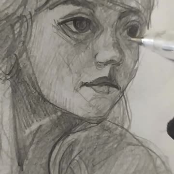 My sketchbook, I practice drawing faces.