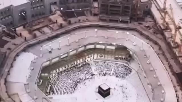 Magrib adan 🕋 from the Clock tower view||View of Masjid Al haram 🕋🌹