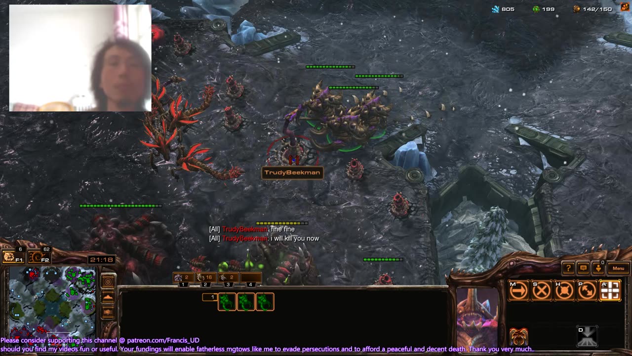 starcraft2 zvz on altitude got trolled by a platinum zerg..