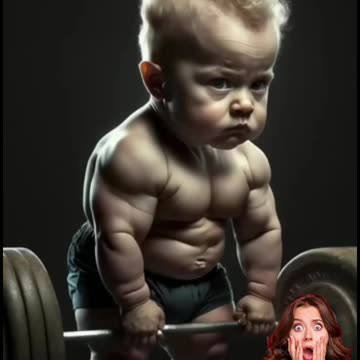 Amazing bodybuilding baby 🍼