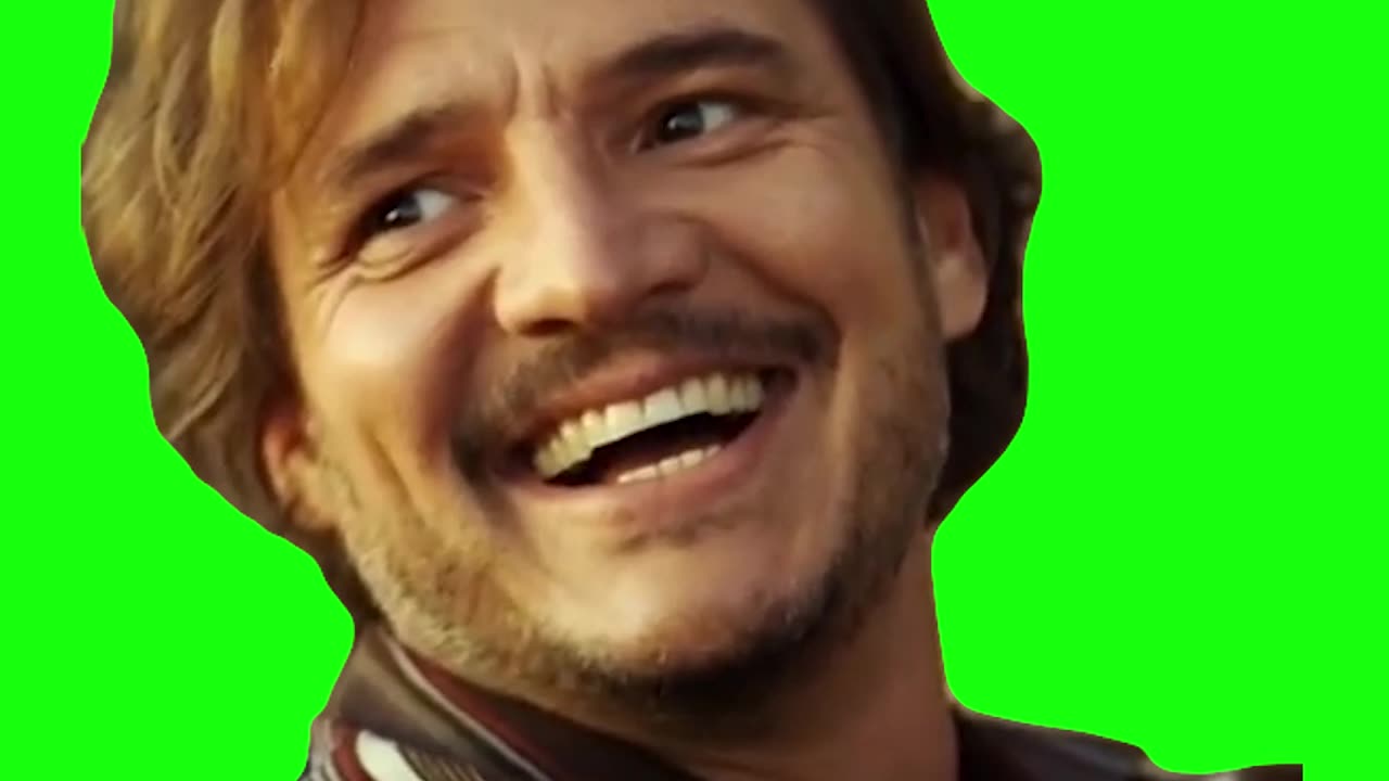 Nicolas Cage and Pedro Pascal Car Meme | Green Screen