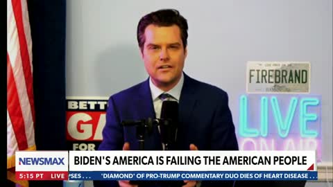 Matt Gaetz: Antifa Attacked Atlanta. Democrats Are to Blame!
