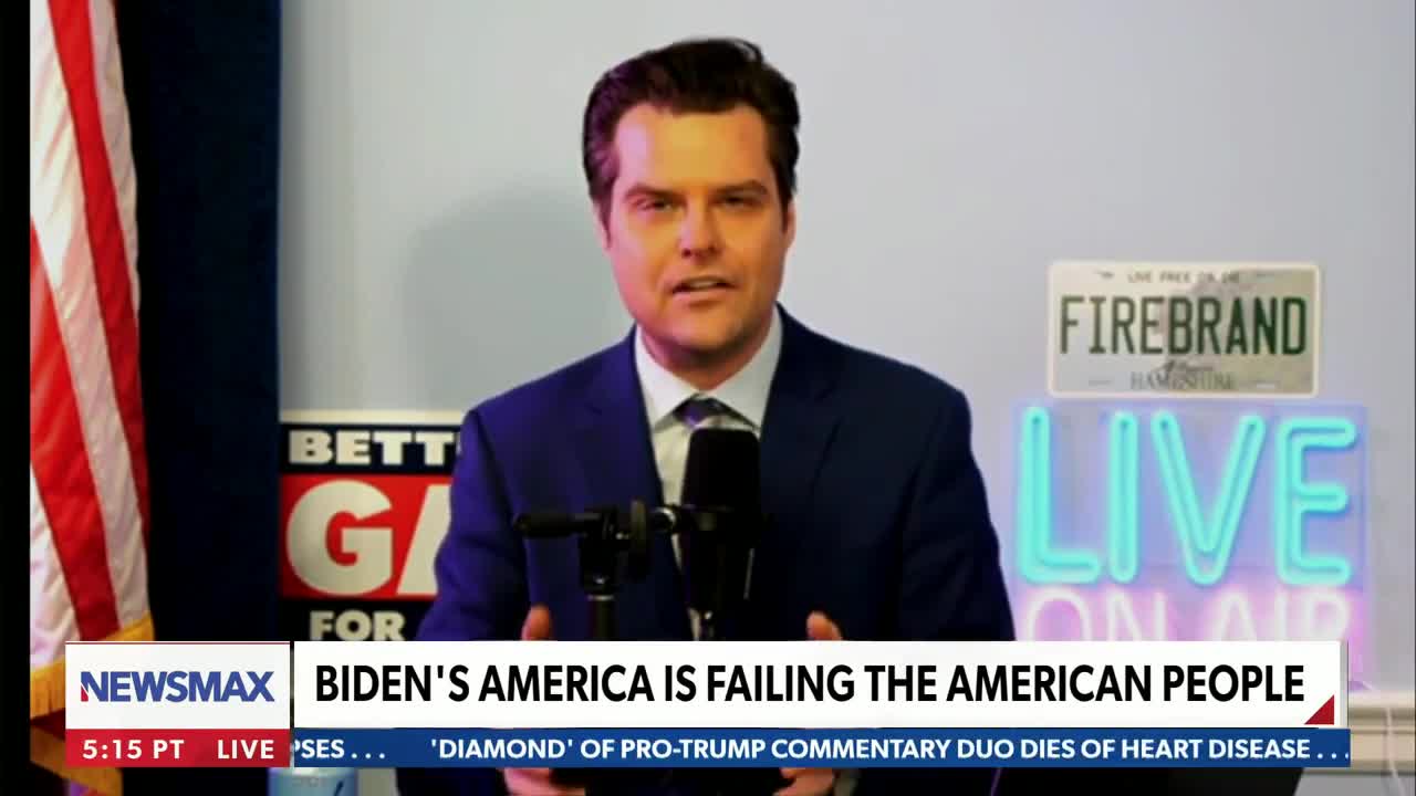 Matt Gaetz: Antifa Attacked Atlanta. Democrats Are to Blame!