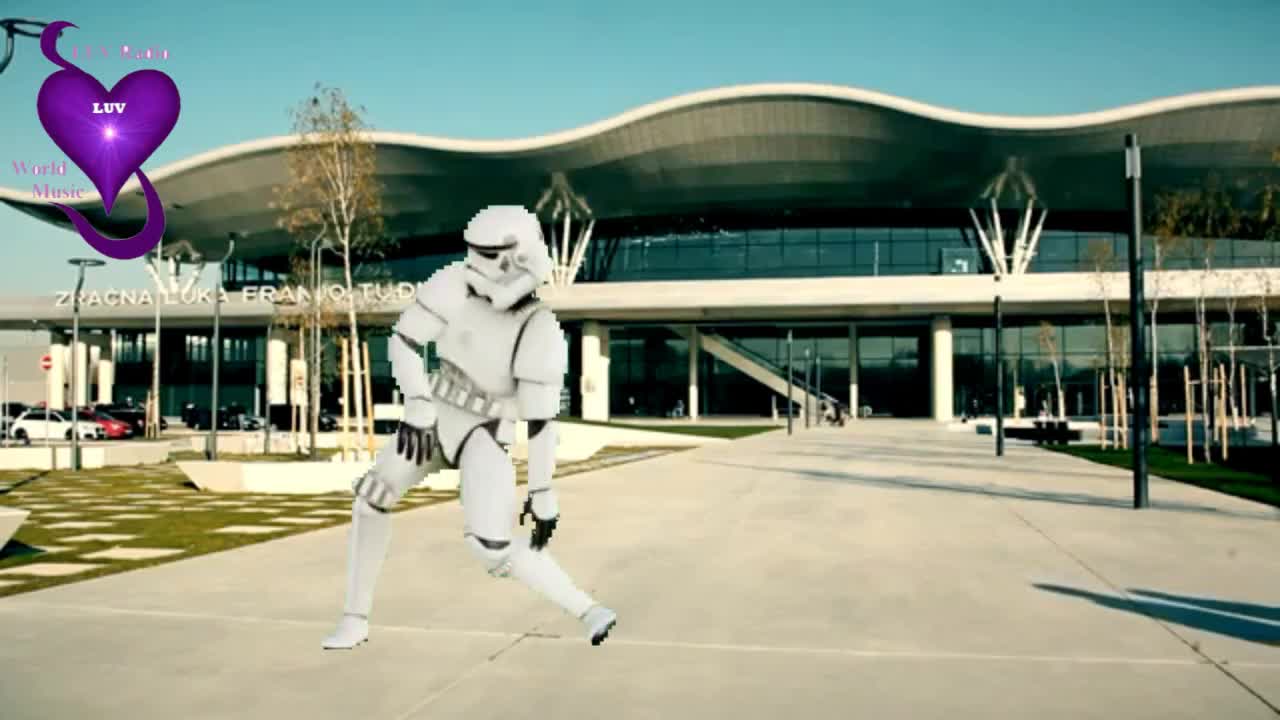 Stormtrooper airport LUV Radio 5D jingle