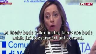 Giorgia Meloni - Będziemy bronić Boga, ojczyzny i rodziny.