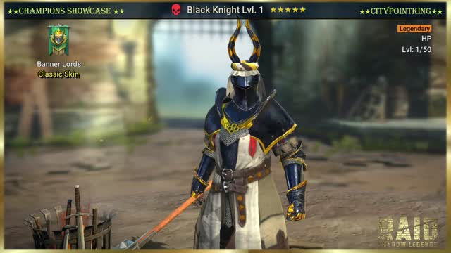 Raid Shadow Legends - Black Knight - Classic Skin