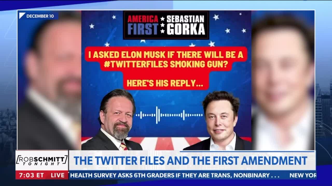Dr. Gorka discusses the Twitter files and the first amendment.
