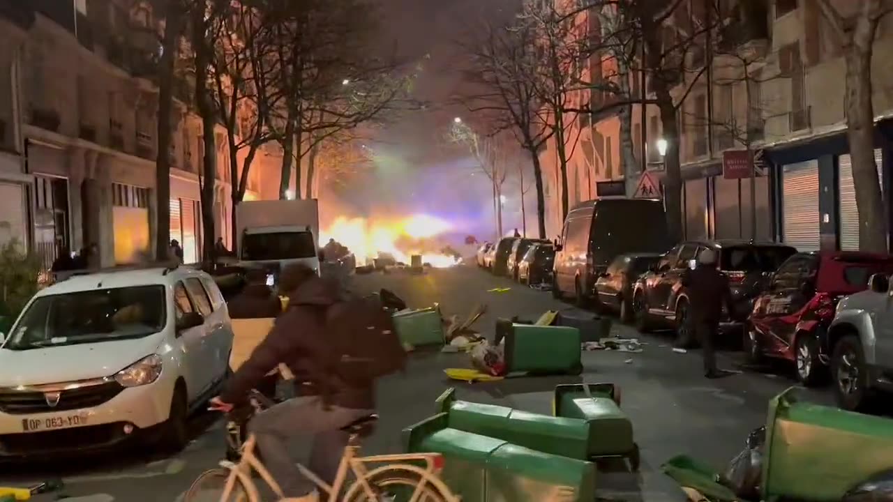 Paris on fire