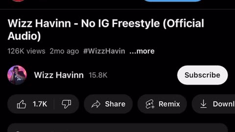 No ig freestyle wizz havinn