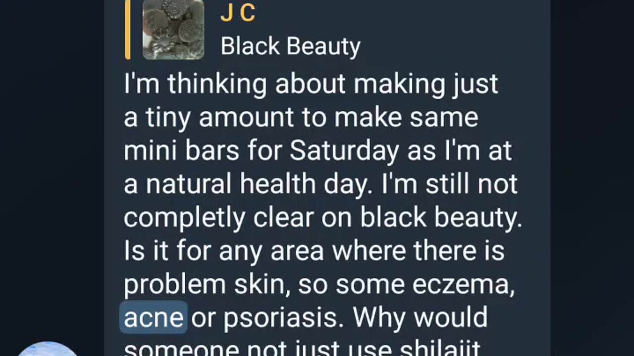 Using the search function on Telegram.