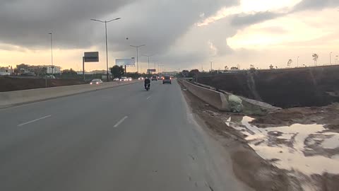 Morocco celebration on the highway