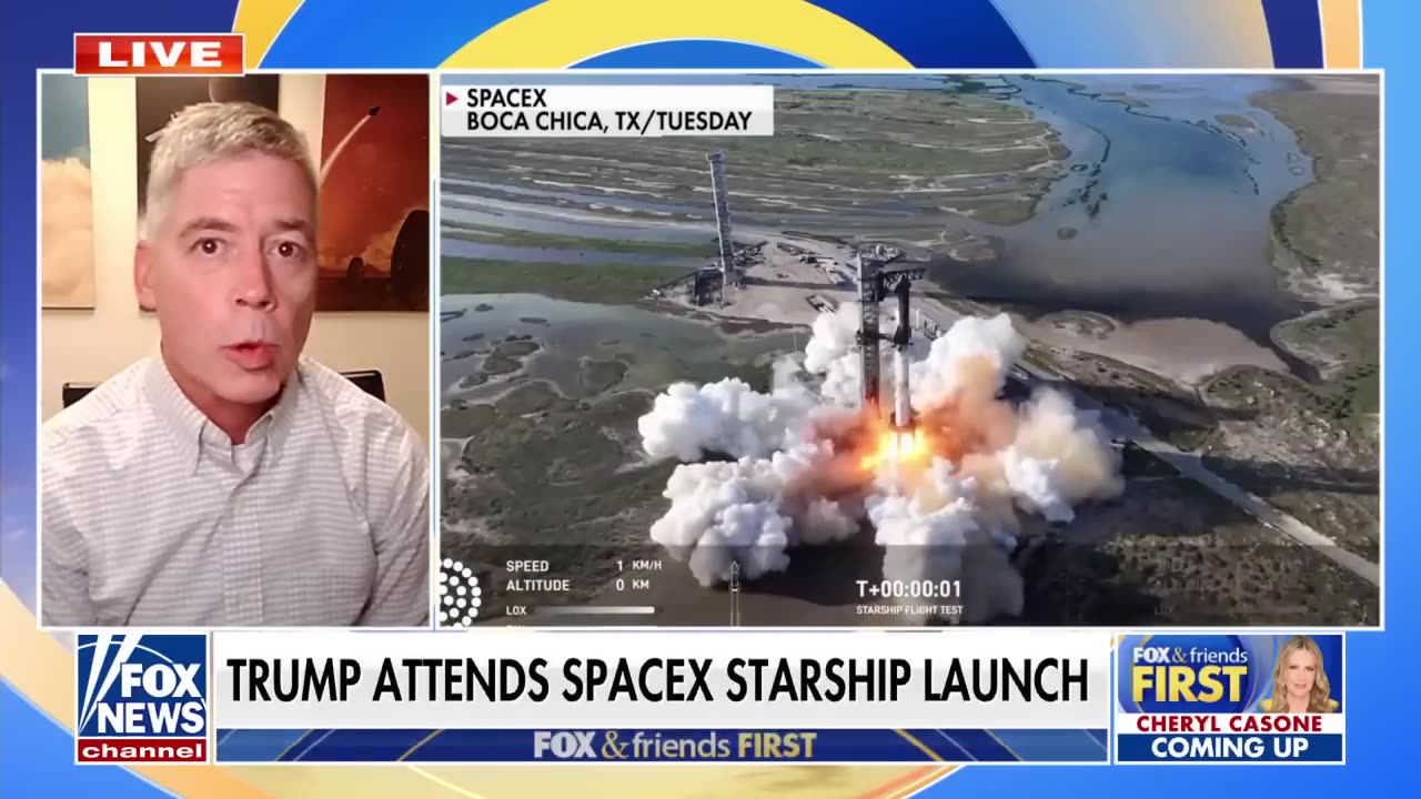 Trump attends SpaceX launch with Elon Musk, vows to lead in space exploration