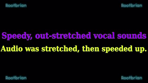 Speedy out-stretched vocal sounds (soundtrack)