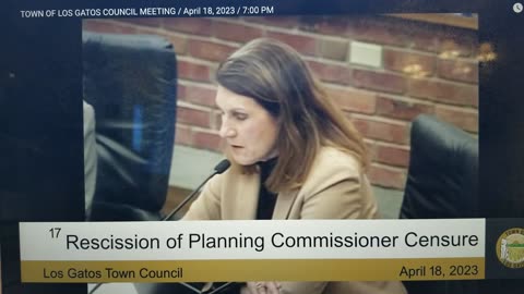 Silicon Valley, Los Gatos- Rescission of Kiley Clark Censure