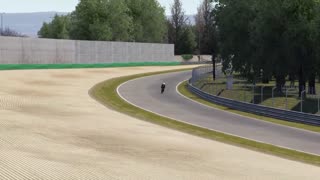 Bicycle Bugatti vs Bugatti Vision GT at Monza GP